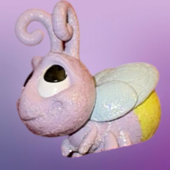 Disney Parks Animators Collection Tinker Bell Purple Glitter Firefly Figure B19 - Picture 4 of 6